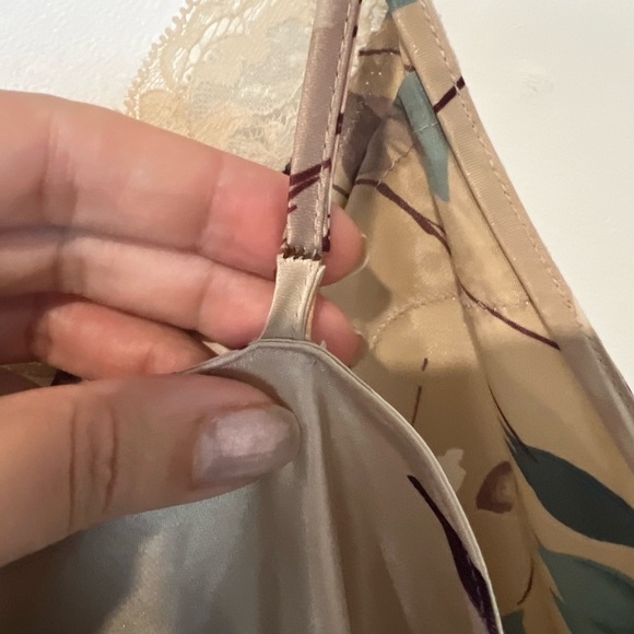 Floral Satin Slip Dress - Picture 5 of 6